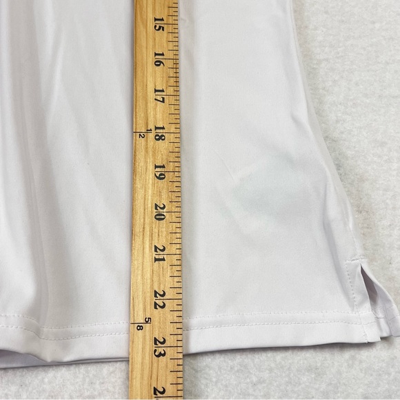 Adidas Golf Polo Shirt Womens Performance Patch Short Sleeves Size S White New - Picture 10 of 10